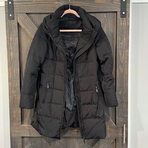 Zara Basic Down Jacket‎ Women’s Down Puffer Coat Black Size Large